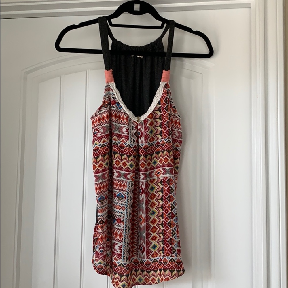 Tribal patterned tank top